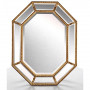 Восьмиугольное зеркало в зеркальнойраме Diamond Gold (Даймонд), Поталь античное золото, 90*120 см в интернет-магазине «Зеркала с подсветкой» фото